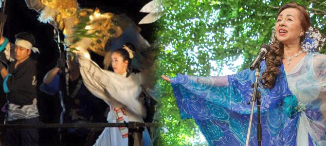 金澤神社での奉納歌舞